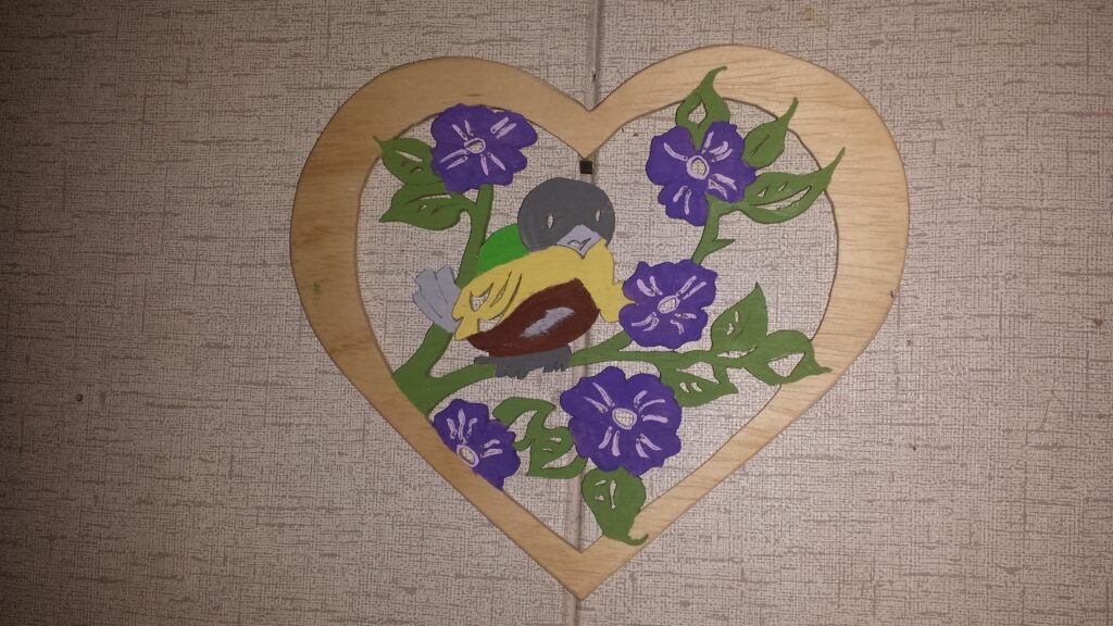 Handcrafted Wooden Heart-Shaped Wall Art