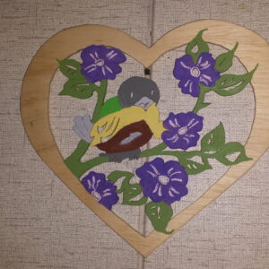 Handcrafted Wooden Heart-Shaped Wall Art