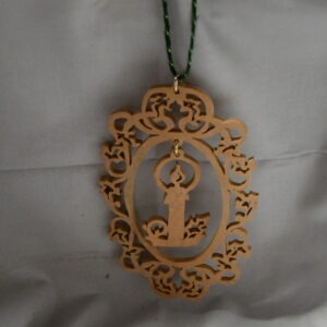 Fret Frame with Hanging Candle