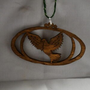 Fret Dove with Oval Border